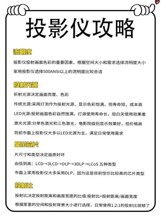 家庭投影仪选购指南：避开陷阱，选购最优设备